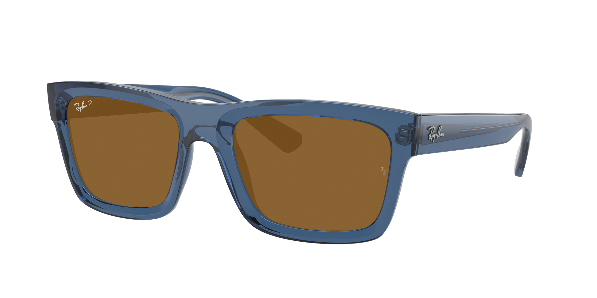 TRANSPARENT DARK BLUE, Brown-Polarized, Rayban