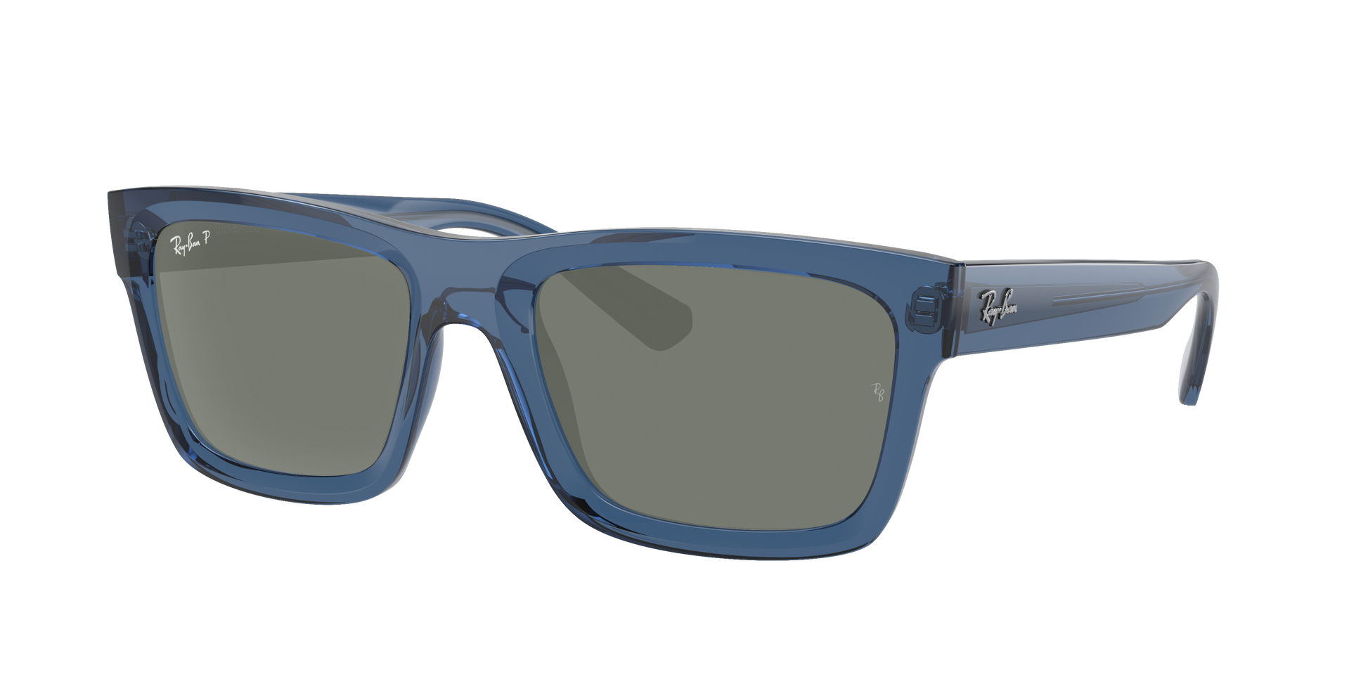 TRANSPARENT DARK BLUE, Green-Polarized, Rayban