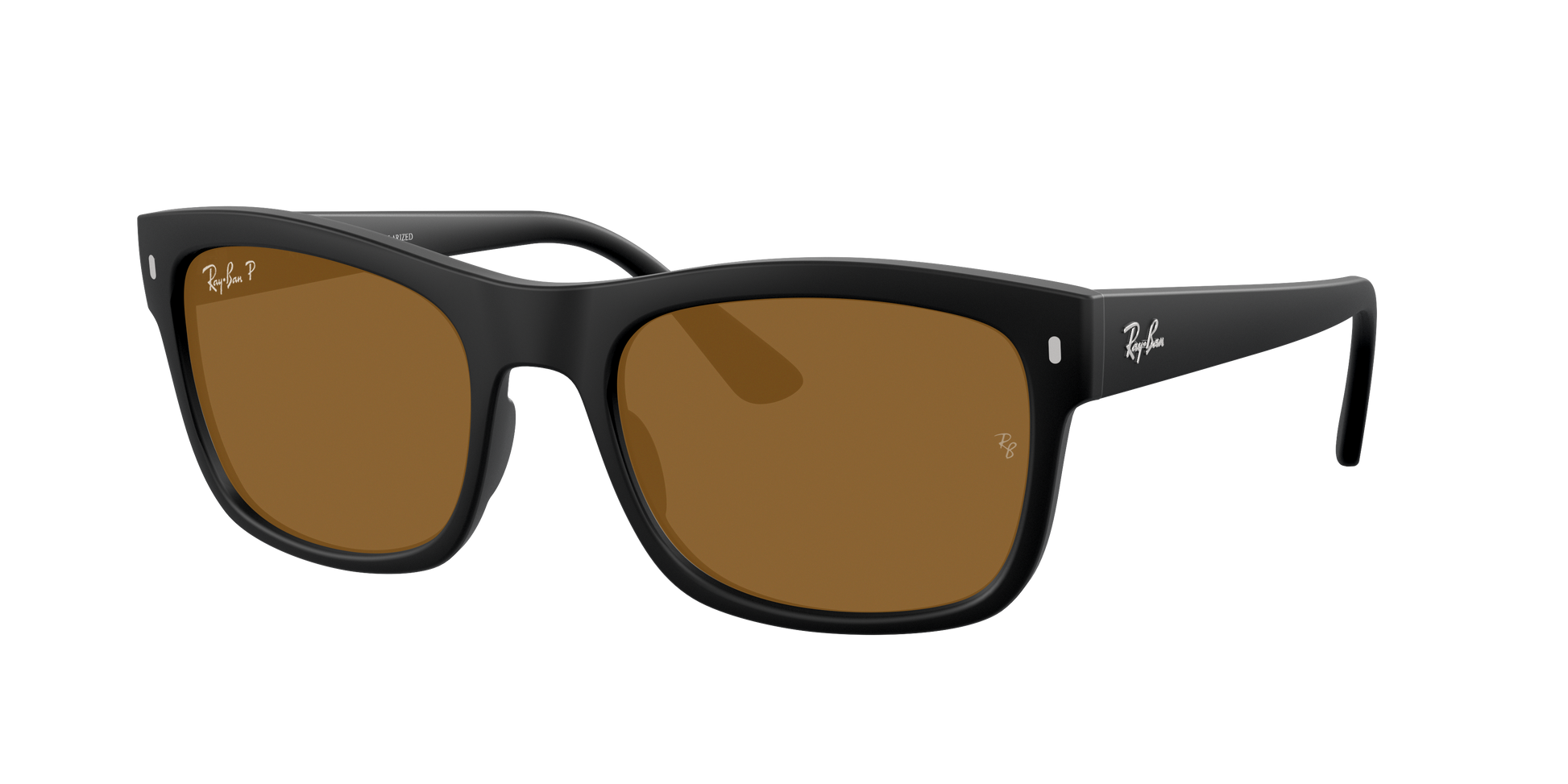 Matte Black, Brown-Polarized, Rayban