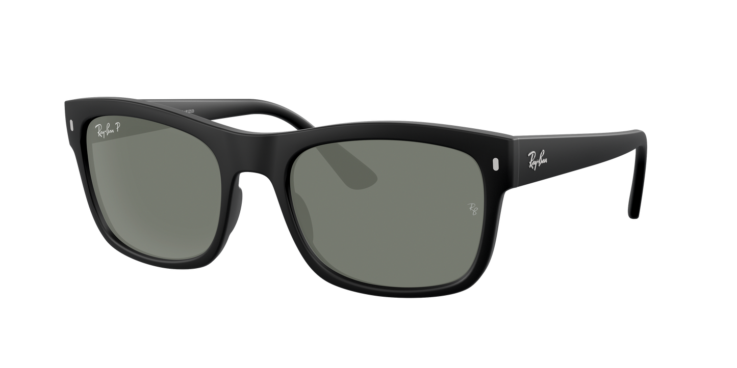 Matte Black, Green-Polarized, Rayban