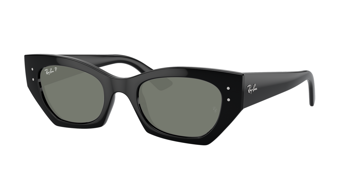 Black, Green-Polarized, Rayban