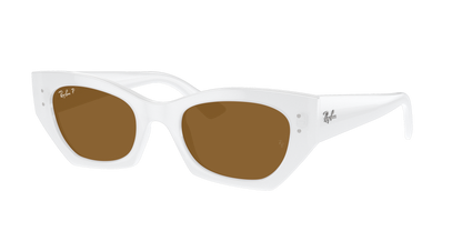 WHITE SNOW, Brown-Polarized, Rayban