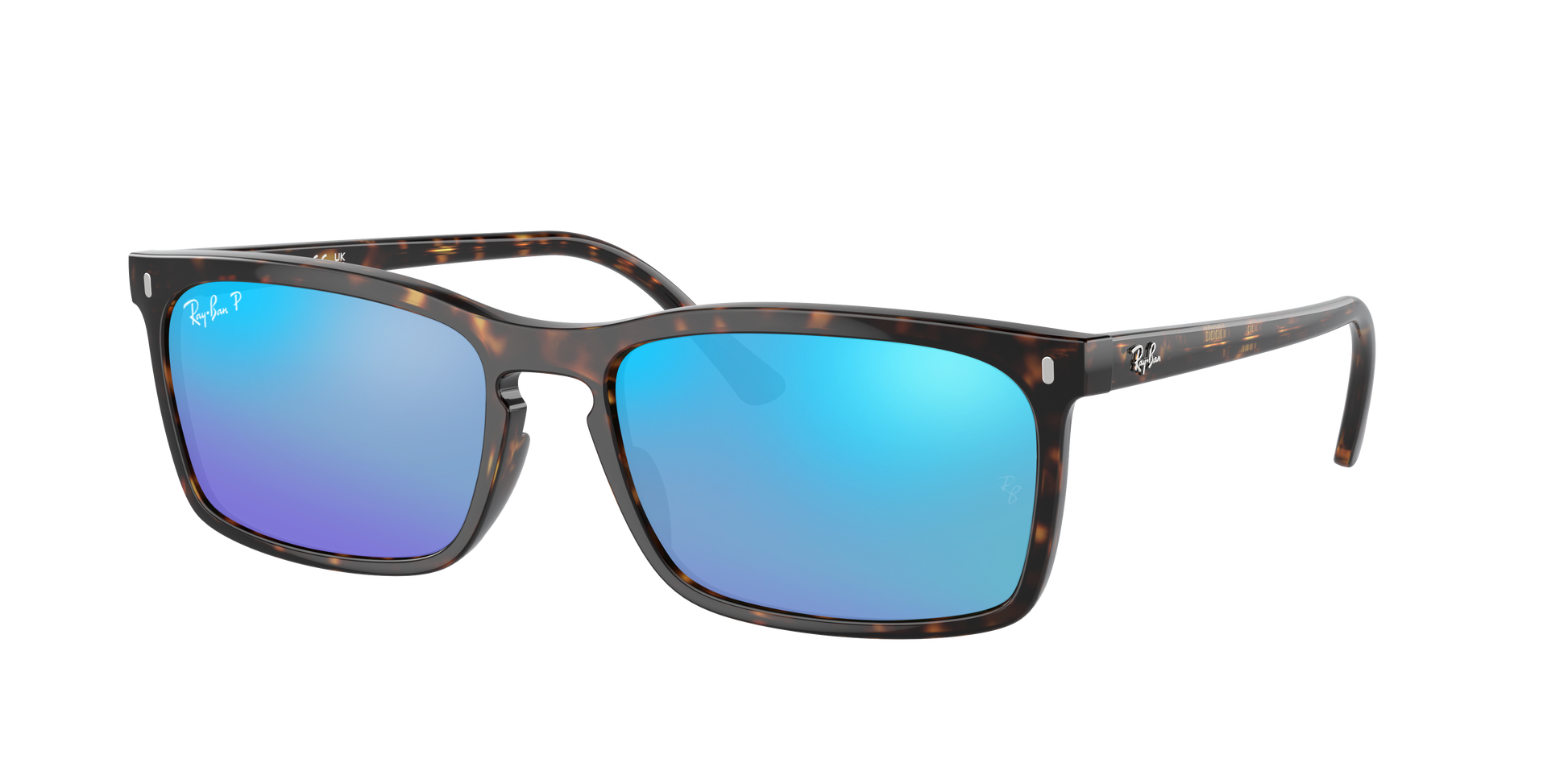 Havana, Mirrored Blue-Polarized, Rayban