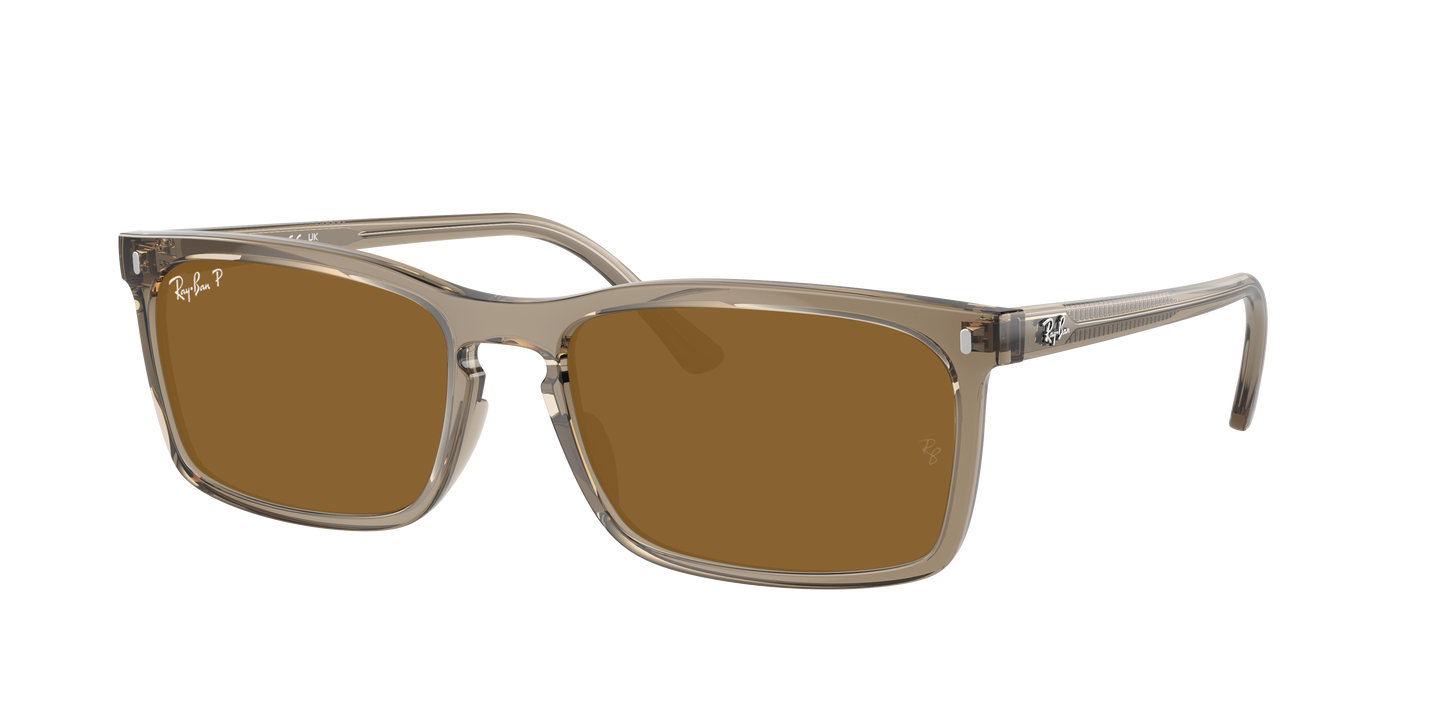 TRANSPARENT BROWN, Brown-Polarized, Rayban