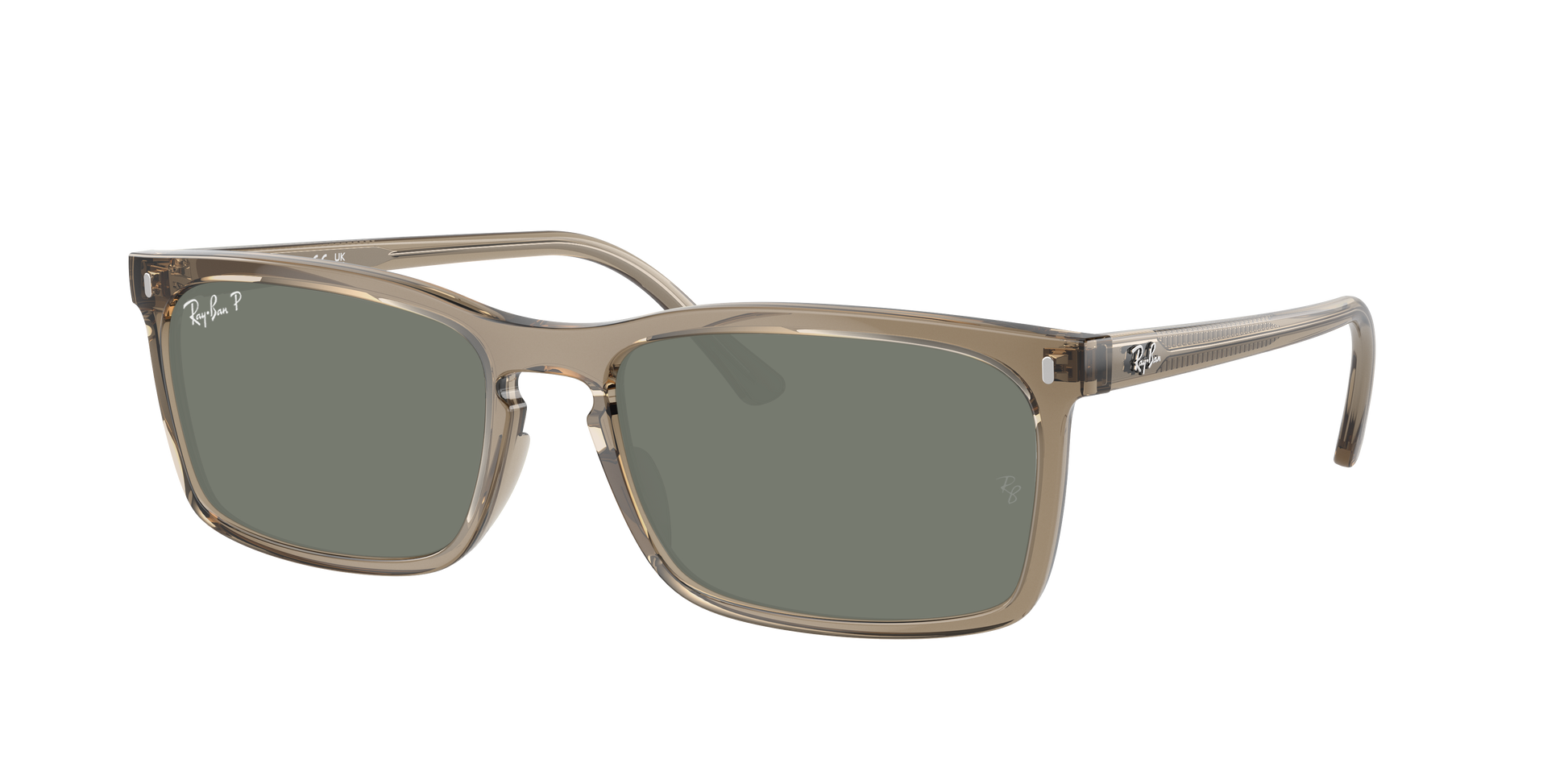 TRANSPARENT BROWN, Green-Polarized, Rayban