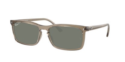 TRANSPARENT BROWN, Green-Polarized, Rayban