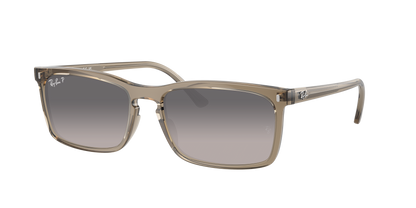 TRANSPARENT BROWN, Grey Gradient-Polarized, Rayban