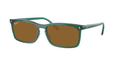 TRANSPARENT GREEN, Brown-Polarized, Rayban