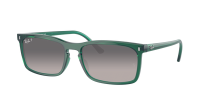 TRANSPARENT GREEN, Grey Gradient-Polarized, Rayban