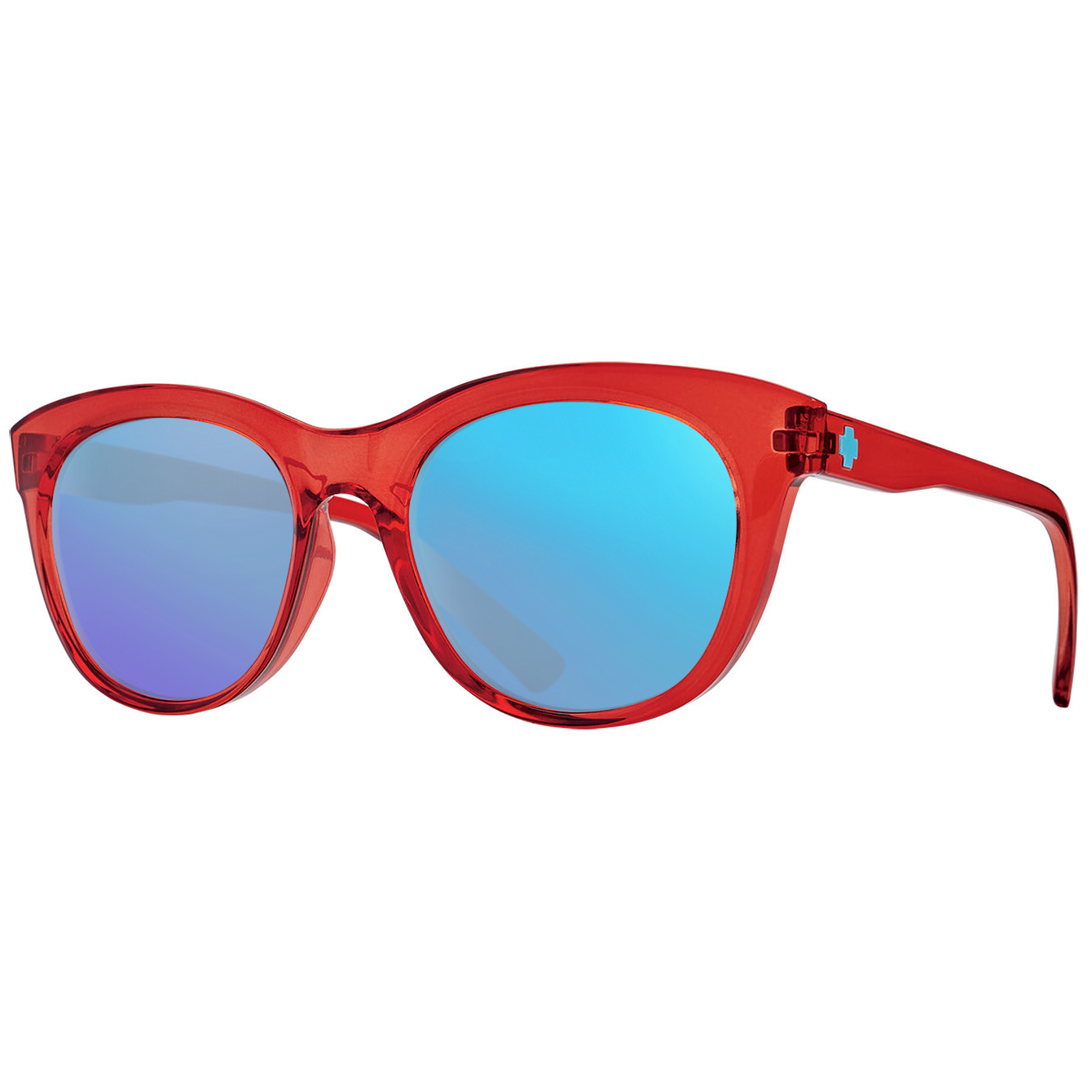 Translucent Red, Blue-Mirrored