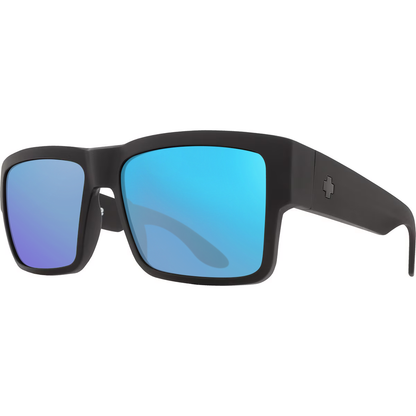 Matte Black, Blue-Mirrored