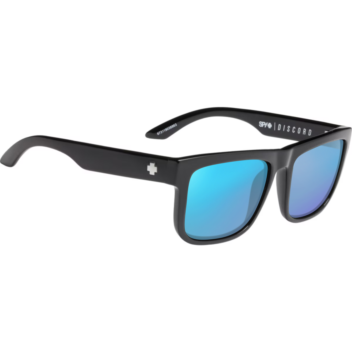 Black, Blue-Mirrored