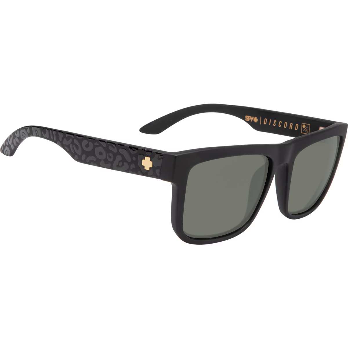 Matte Black Leopard, Green-Polarized