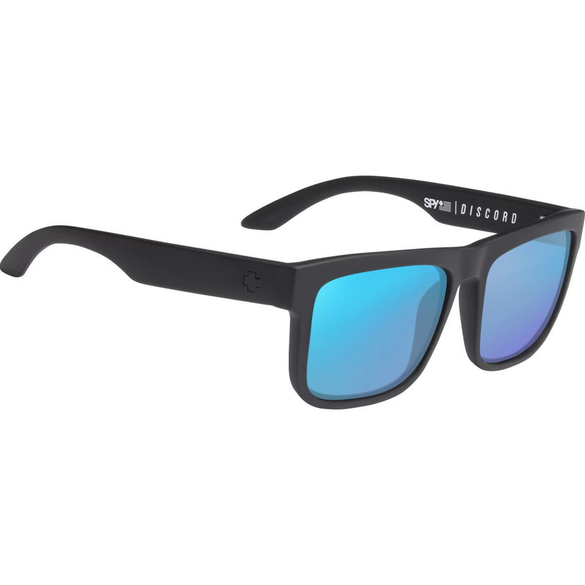 Matte Black, Blue-Mirrored