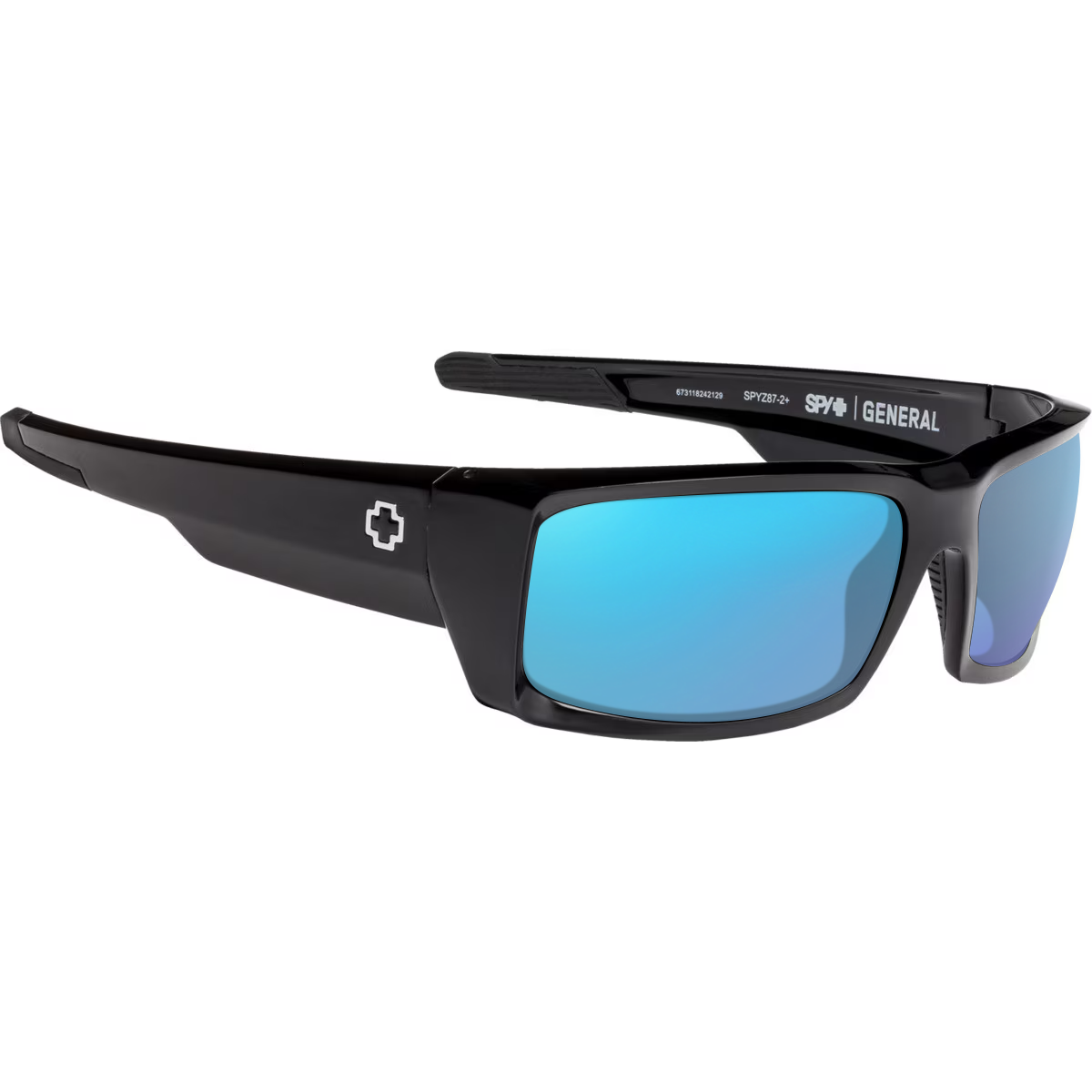 Black, Blue-Mirrored