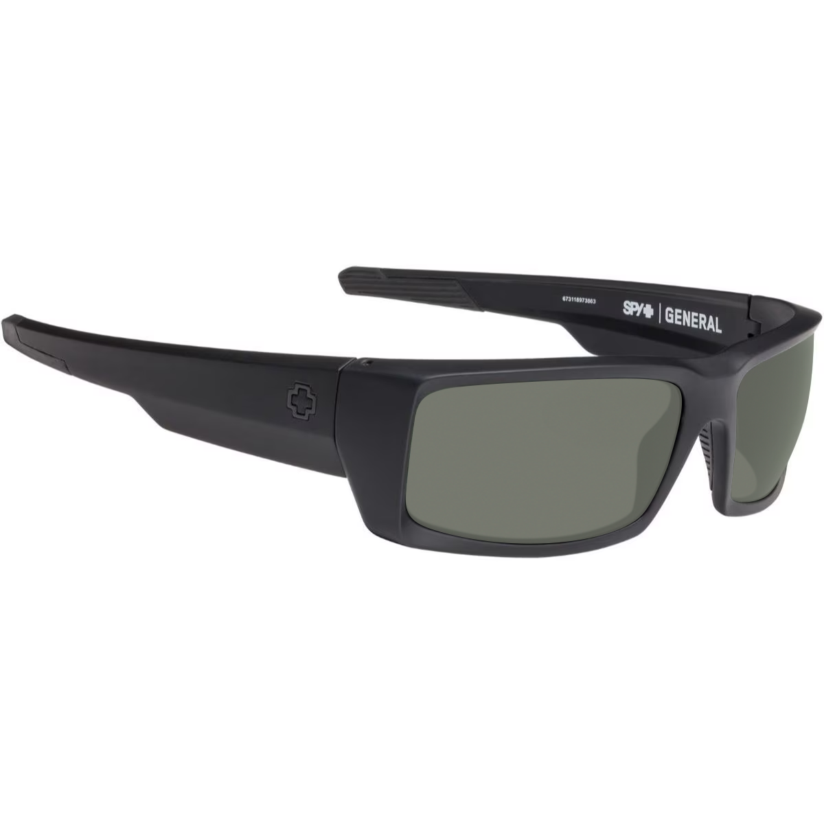 Dale Jr Matte Black, Green-Polarized
