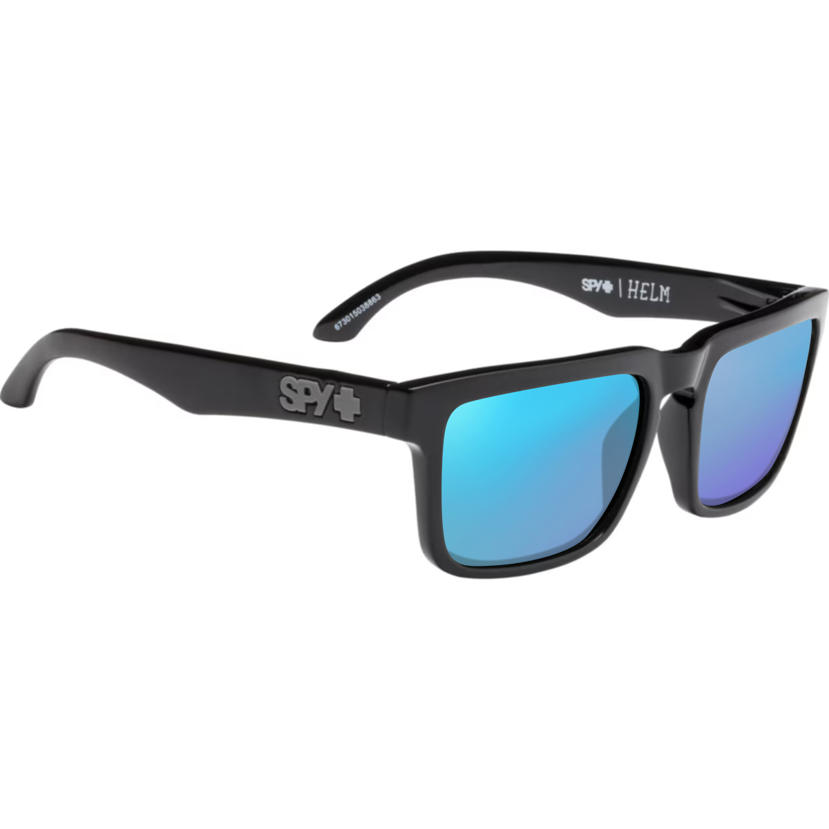 Black, Blue-Mirrored