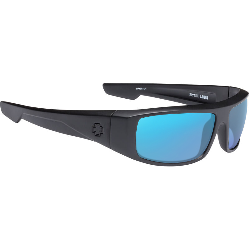 Sosi Ansi Rx Matte Black, Blue-Mirrored