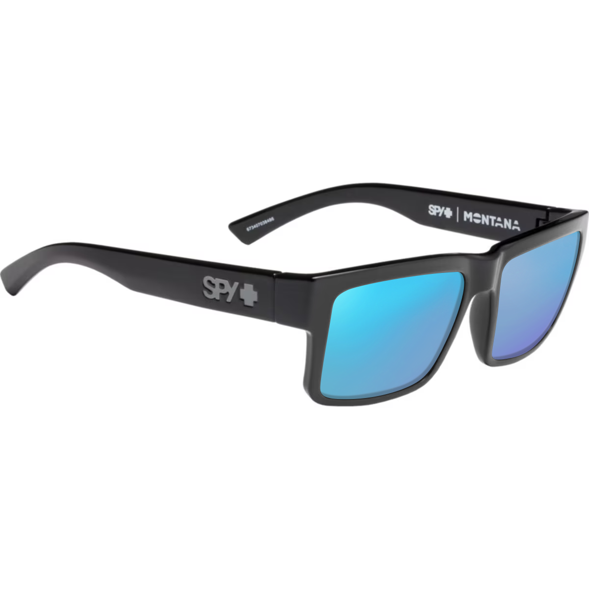 Black Soft Matte, Blue-Mirrored