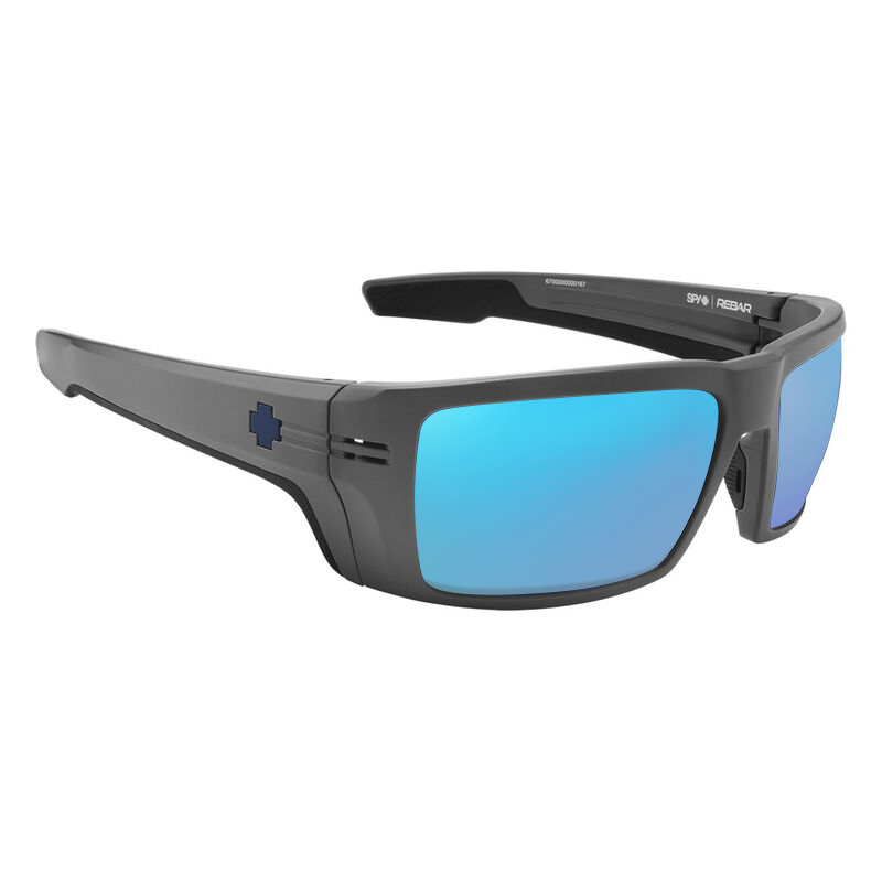 Ansi Matte Gunmetal, Blue-Mirrored