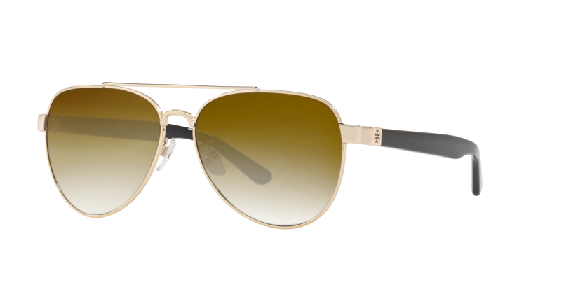 Shiny Light Gold Metal, Brown Gradient