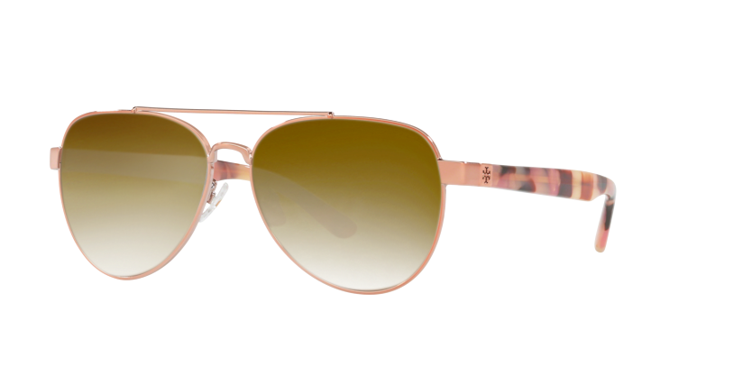 Shiny Rose Gold Metal, Brown Gradient