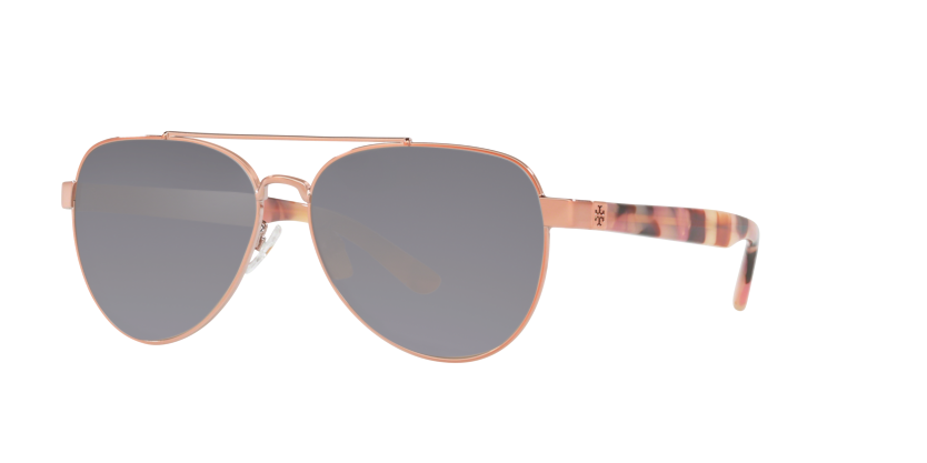Shiny Rose Gold Metal, Grey-Polarized