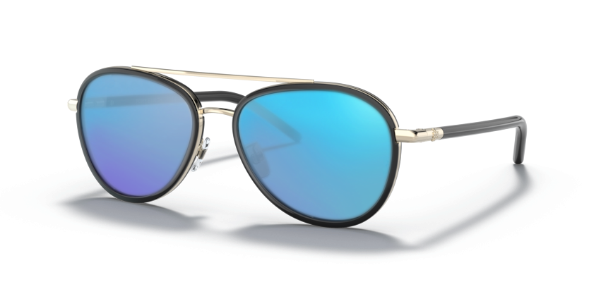Black, Blue-Mirrored