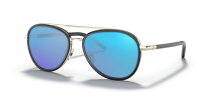 Black, Blue-Mirrored
