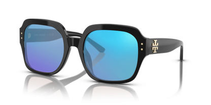Black, Blue-Mirrored