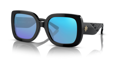 Black, Blue-Mirrored