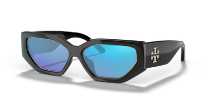 Black, Blue-Mirrored