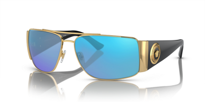 Gold, Blue-Mirrored