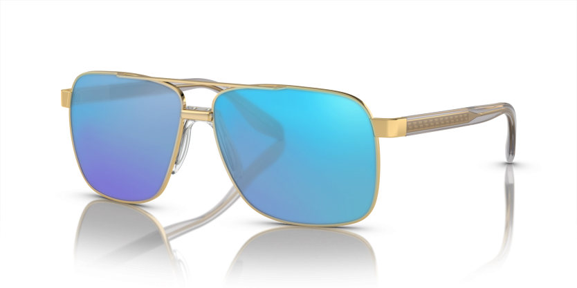 Gold, Blue-Mirrored