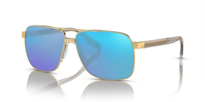 Gold, Blue-Mirrored