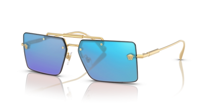 Gold, Blue-Mirrored