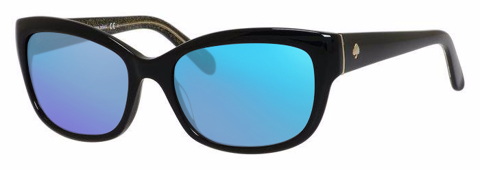 Black, Blue-Mirrored