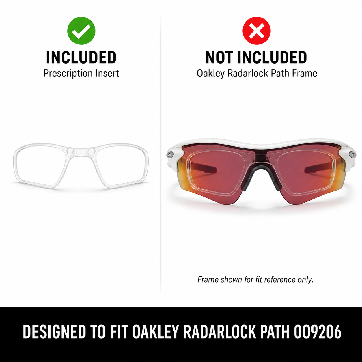 Oakley OO9206 RadarLock Path Prescription Insert